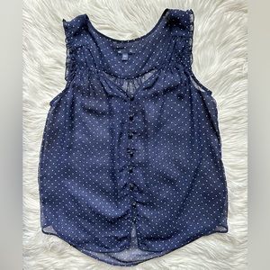 GAP sheer polka dot tank